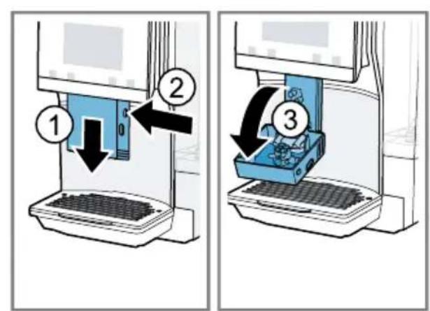 Diagram illustrating three steps of a printer or printer operation: loading, adding to print, and adding to print into a device.