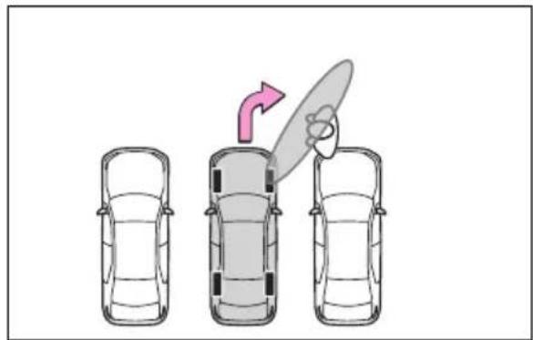 TOYOTA Yaris Cross Hybrid (2024) - Situasjoner der utkjøringsfunksjonen for tverrparkering (forover/bakover) ikke fungerer - 2