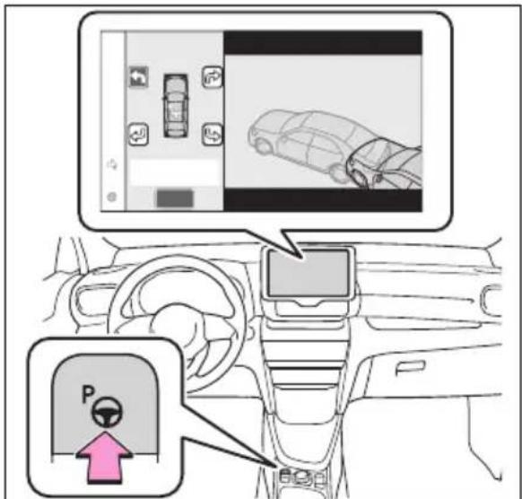 TOYOTA Yaris Cross Hybrid (2024) - Kjøre ut av en parkeringsplass ved hjelp av utkjøringsfunksjonen for tverrparkering (forover/bakover) - 1