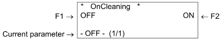 Mutoh Rockhopper II - Power on cleaning menu - 1