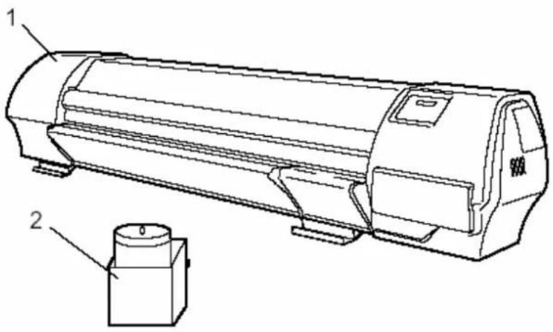 Mutoh Rockhopper II - Packaging box of the main unit - 1