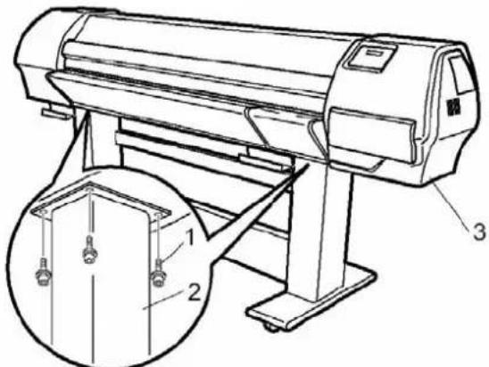 Mutoh Rockhopper II - Installing the stand - 2