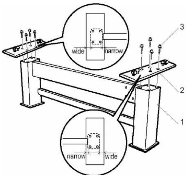 Mutoh Rockhopper II - Assembling the stand - 1