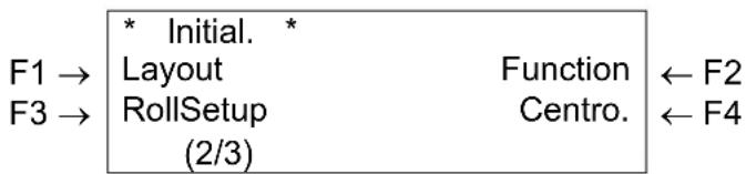 Mutoh Rockhopper II - Initialize setup menu - 2