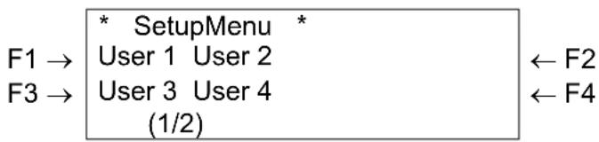 Mutoh Rockhopper II - Media type menu - 1