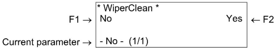 Mutoh Rockhopper II - Wiper clean menu - 2