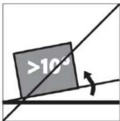 >10°