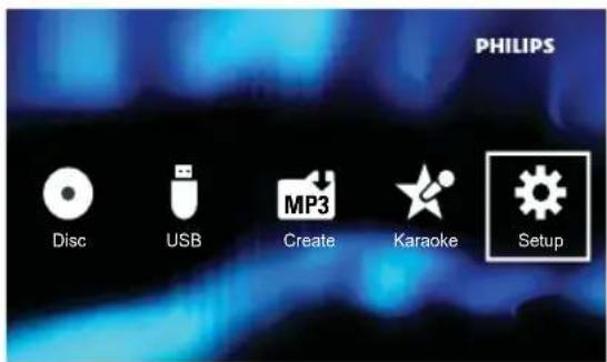 PHILIPS Disc USB MP3 Create Karaoke Setup