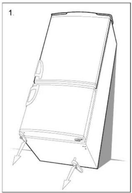 GORENJE RK4234W - Zmiana strony zawieszenia drzwi - 1
