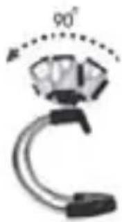Diagram of a mechanical clamp or connector with a 90-degree angle indicator (no text or symbols present)