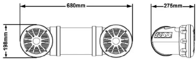 680mm 198mm 275mm