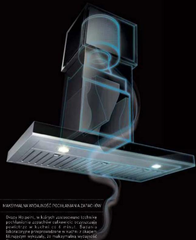 HOTPOINT LSFF 9M124 C EU - TECHNIKA POCHŁANIANIA ZAPACHÓW. ZAPROJEKTOWALIŚMY CZYSTE POWIETRZE. - 5