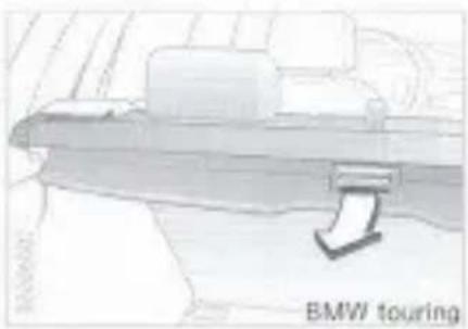 BMW 323i (1996) - Składane oparcie kanapy Roleta zasłaniająca bagaż - 2
