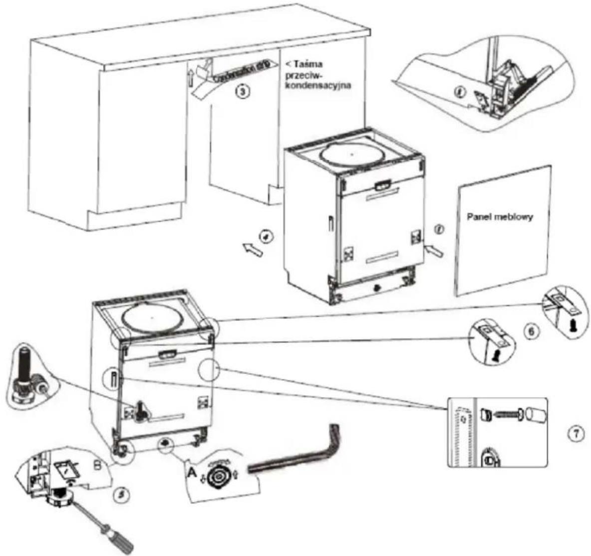 TEKA DW8 40 FI - Montaż zmywarki - 1