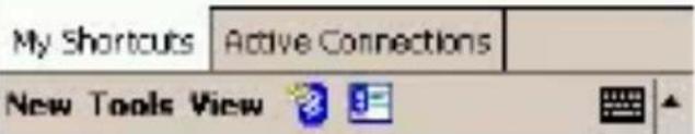 My Shortcuts Active Connections New Tools View