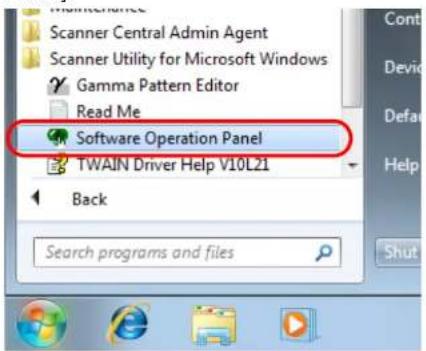Scanner Central Admin Agent Scanner Utility for Microsoft Windows Gamma Pattern Editor Read Me Software Operation Panel TWAIN Driver Help V10L21 Back Search programs and files