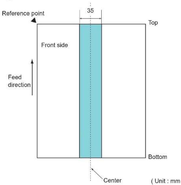 Reference point 35 Top Front side Feed direction Bottom Center (Unit : mm)