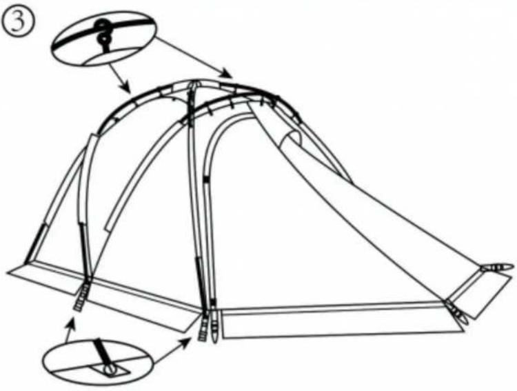 Technical diagram of a mechanical assembly with labeled components and directional arrows indicating assembly steps.