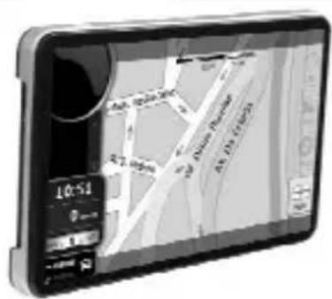Smartphone screen displaying a map with location markers and navigation controls