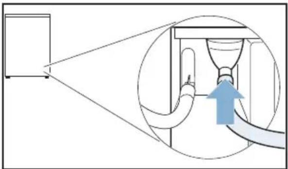 SIEMENS WT45W561PL - Podłączyć wąż odprowadzający wodę w następujący sposób: - 5