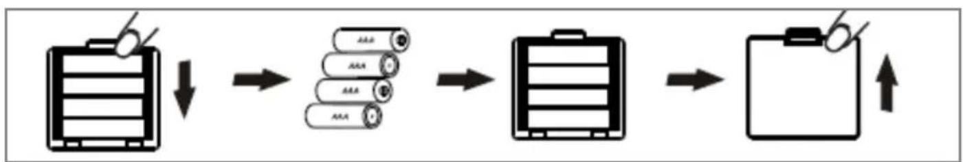 Electric Co FS1011-01A - Fitting or replacement of batteries - 1