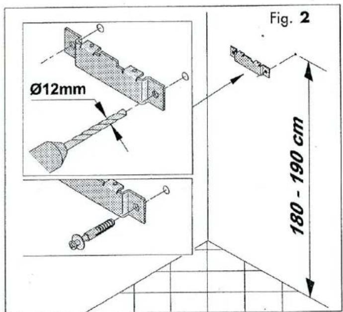 Ø12mm Fig. 2 180 - 190 cm