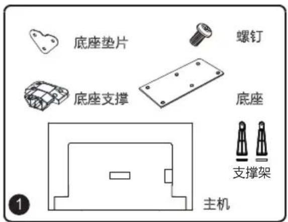 TCL L42F2890A - 电视机底座安装说明 - 1