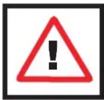 Warning sign with red triangle and exclamation mark, commonly used to indicate a hazard or alert event.