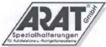 ARAT® Spezialhalterungen für Autotelefonize U.-Norgationssysteme