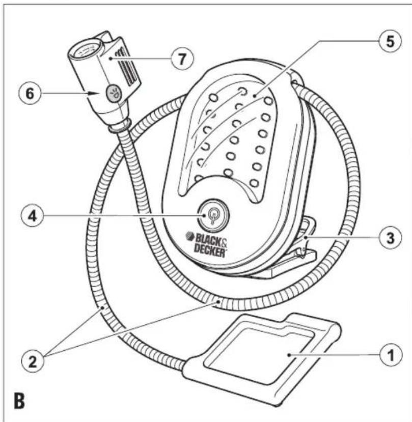 BLACK & DECKER 1 2 3 4 5 6 7 B