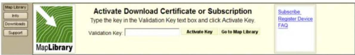 GARMIN XMap 8 - Step 1—Activate your certificate or subscription - 1