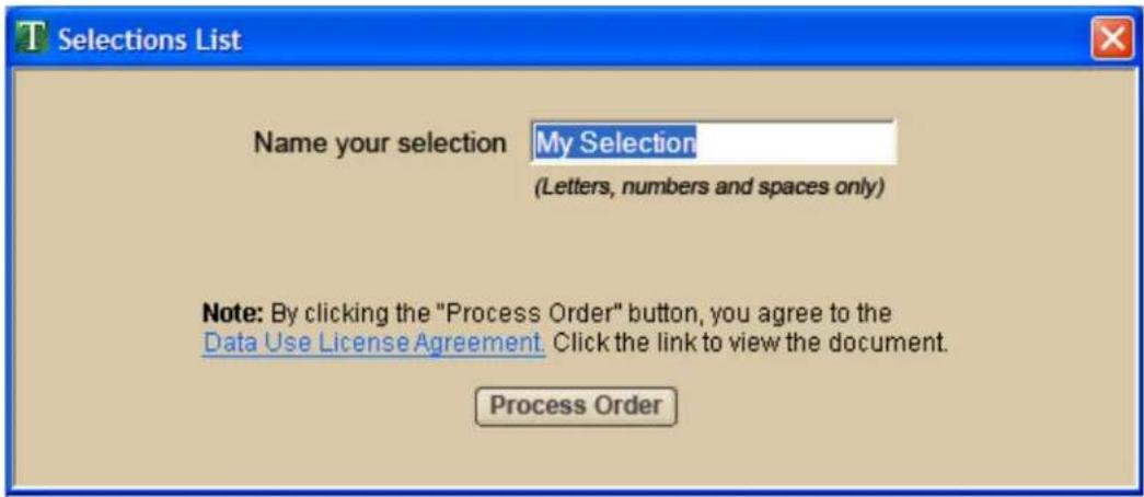 GARMIN XMap 8 - Step 3—Name your selection and process the order - 1
