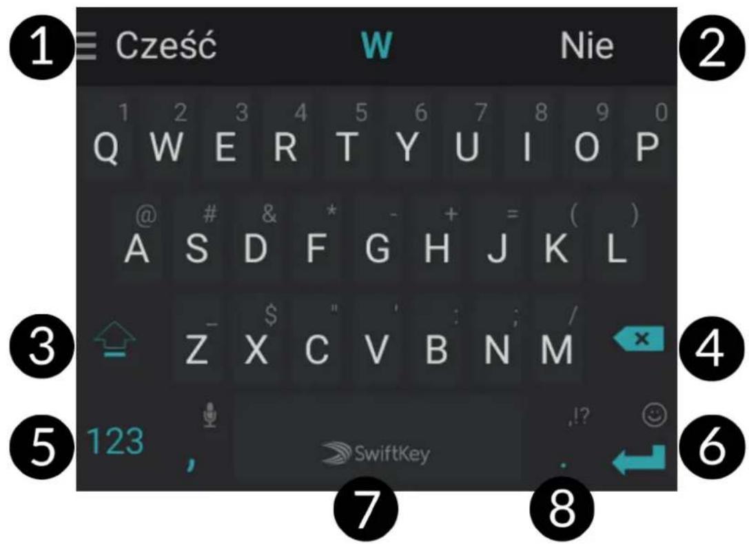 myPhone Luna II - Klawiatura SwiftKey - 1