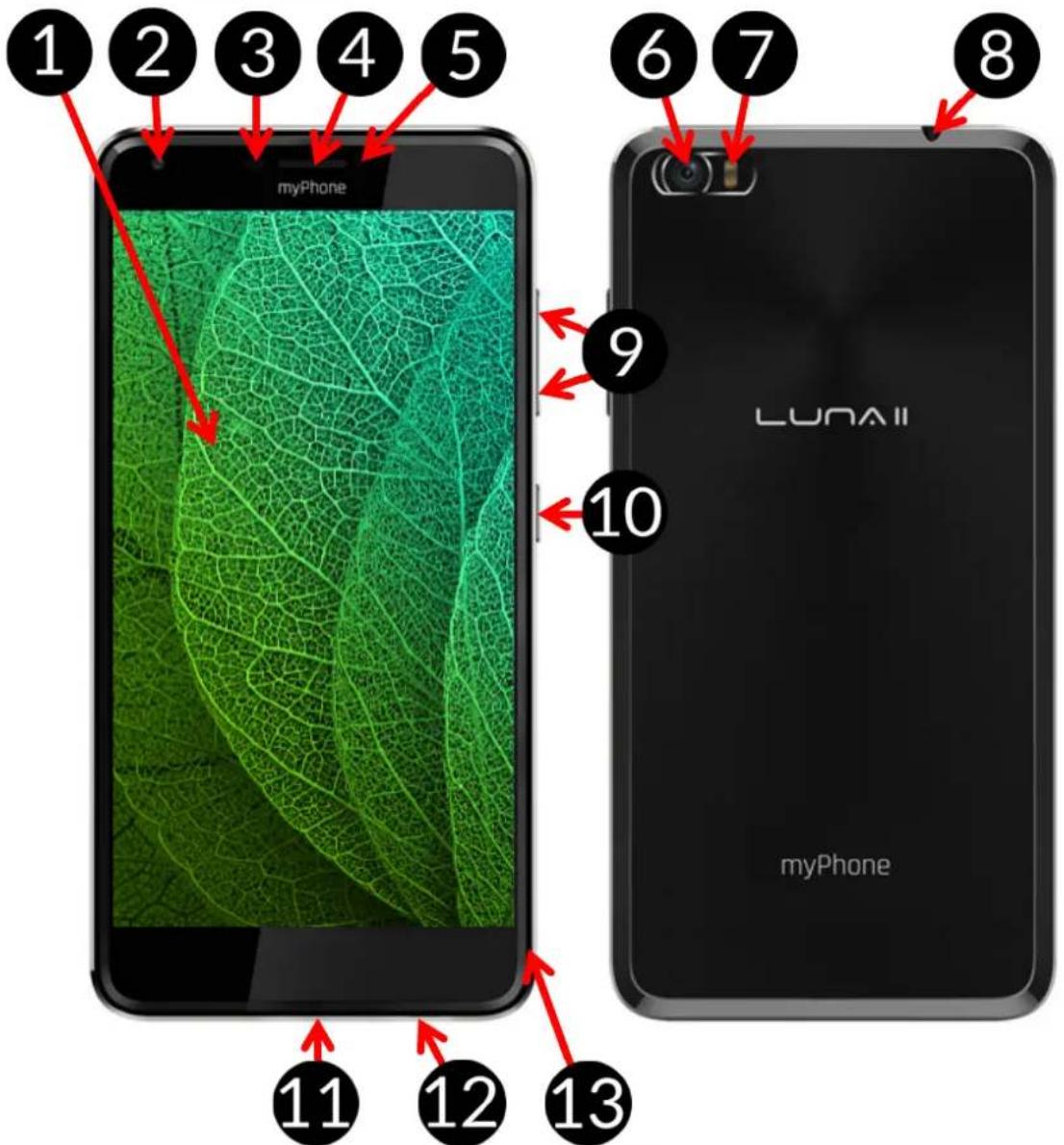 myPhone Luna II - Wyglad telefonu - 1