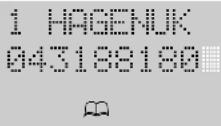 Hagenuk EuroPhone Basic 20 - Using a stored telephone number (call list, telephone book, redial) - 2