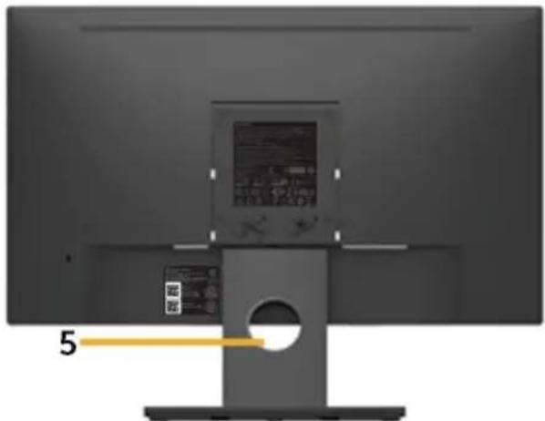 DELL E Series E2418HN - Widok od tyłu - 2