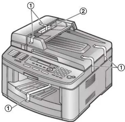 PANASONIC KX-FLB803PD - Usuwanie taśmy zabezpieczającej - 1