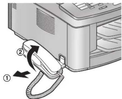 PANASONIC KX-FLB803PD - Odłączanie słuchawki - 1