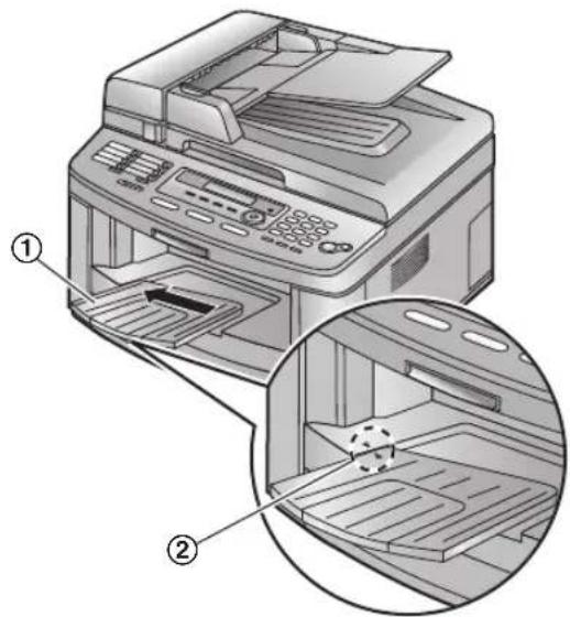 PANASONIC KX-FLB803PD - Jeśli przedłużenie tacy jest niezamontowane ■ KX-FLB813 - 3