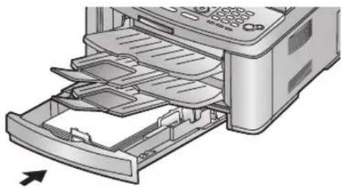 PANASONIC KX-FLB803PD - Zainstaluj lub popraw podajnik papieru. - 1