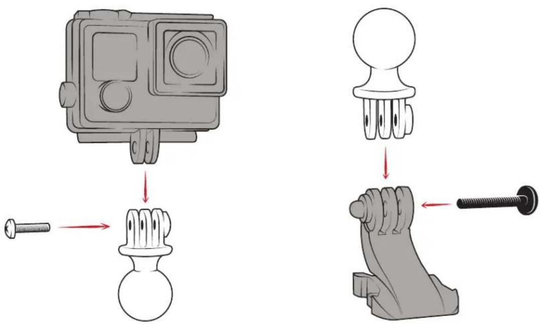 RAM Mount B-102-GOP1U - RAM® Action Camera Universal Ball Adapter - 1