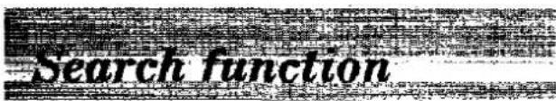 Search function
