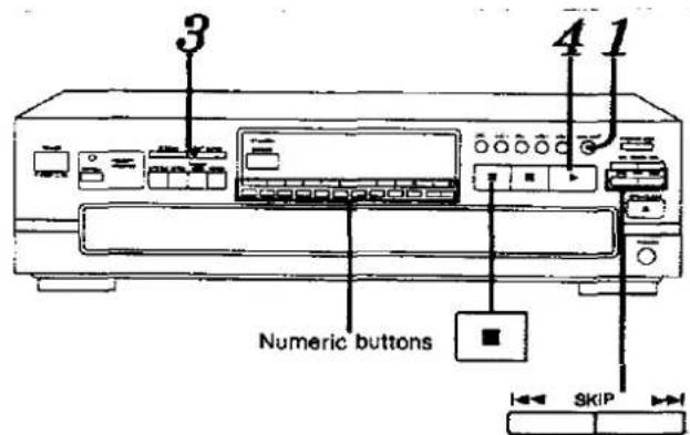 3 4 1 Numeric buttons SKIP