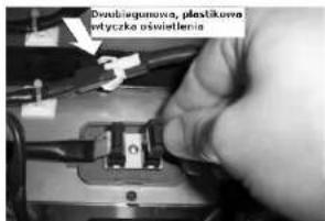 Dowstiegunowa, plastikowa wtyczka oświetlenia