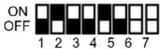 PANASONIC VL-VM902EX - Distributor DIP switch settings - 6