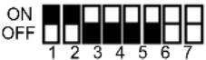PANASONIC VL-VM902EX - Distributor DIP switch settings - 7