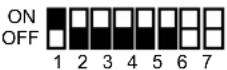 PANASONIC VL-VM902EX - Distributor DIP switch settings - 3