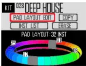 KIT 028 DEEP HOUSE PAD LAYOUT EDIT COPY INST LIST ERASE PAD LAYOUT:32 INST