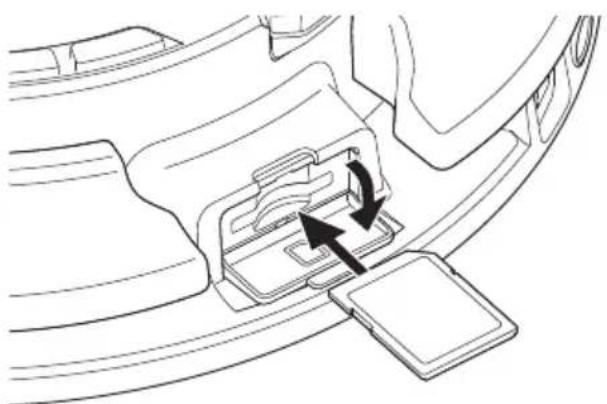 ZOOM Aero RhythmTrak - Insert the SD card into the slot. - 1