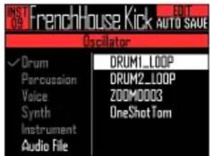 FrenchHouse Kick S Oscillator ✓ Drum Parcussion Voice Synth Instrument Audio File DRUM1_LOOP DRUM2_LOOP ZOOM0003 OneShot Tom